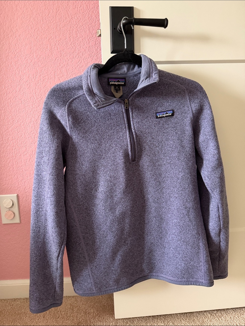 Patagonia Lavender Half-Zip Fleece Pullover